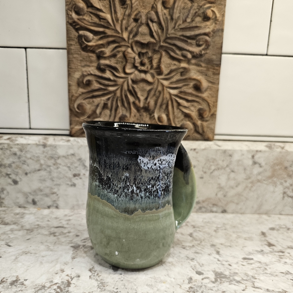 Handwarmer Stoneware Coffee Mug in Midnight Prairie